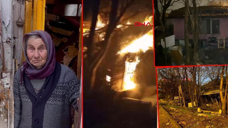 Ankara'da gecekondu yangınında hayvansever kadın öldü; olay anı kamerada